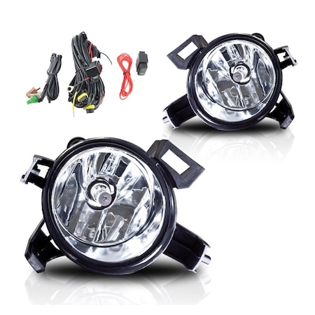 Fog Light - Clear Wiring Kit Included